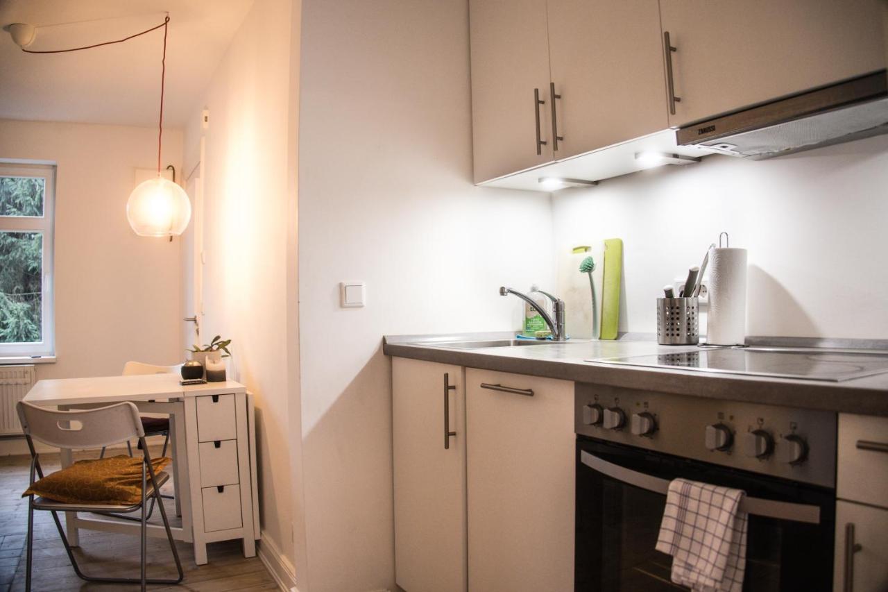 Doppelbett In Heller Wohnung Hamburk Exteriér fotografie