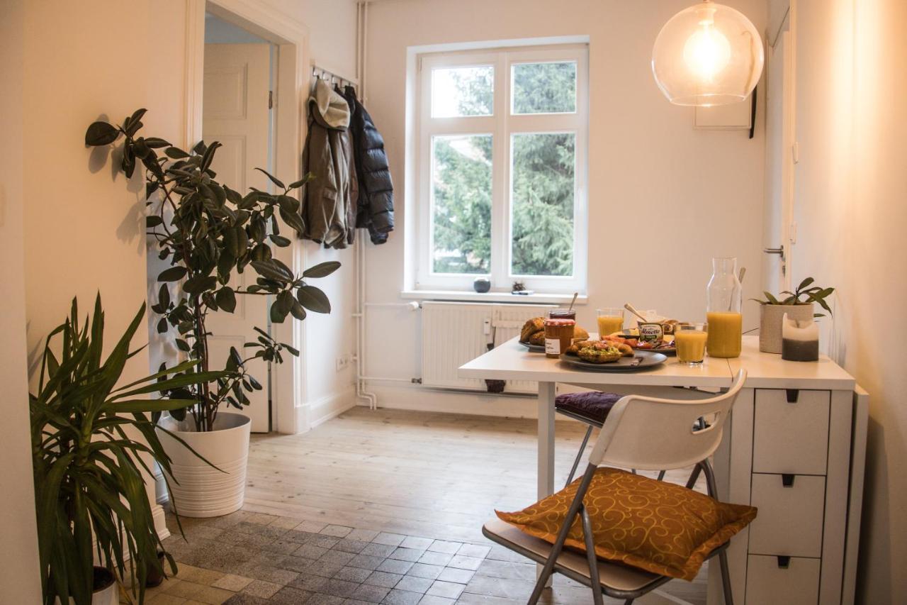 Doppelbett In Heller Wohnung Hamburk Exteriér fotografie