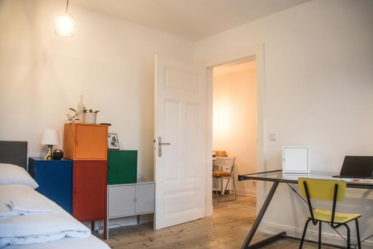 Doppelbett In Heller Wohnung Hamburk Exteriér fotografie