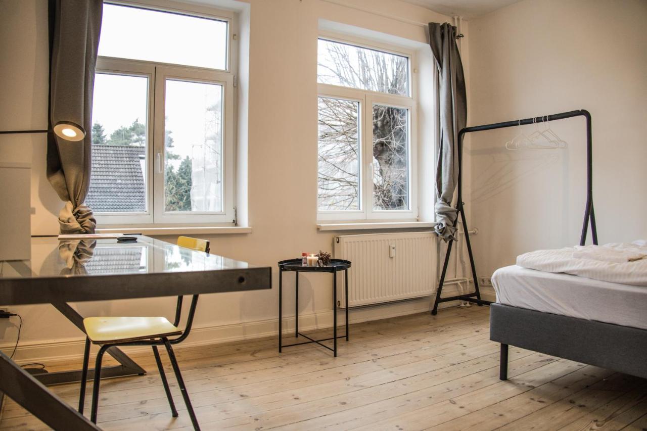 Doppelbett In Heller Wohnung Hamburk Exteriér fotografie