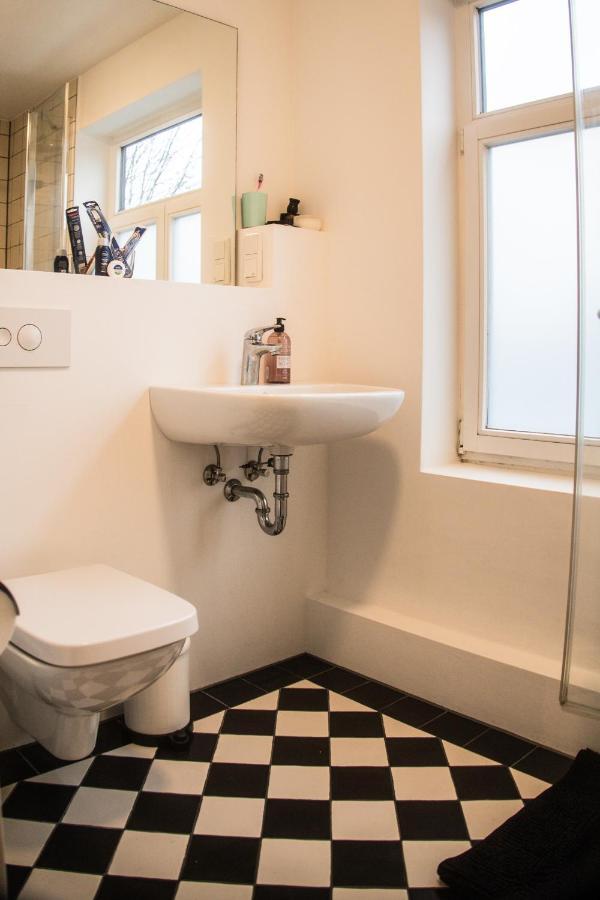 Doppelbett In Heller Wohnung Hamburk Exteriér fotografie