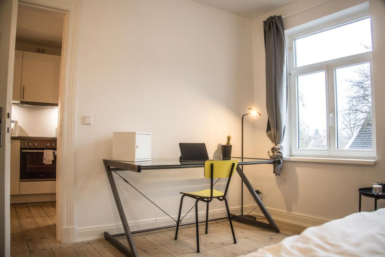 Doppelbett In Heller Wohnung Hamburk Exteriér fotografie