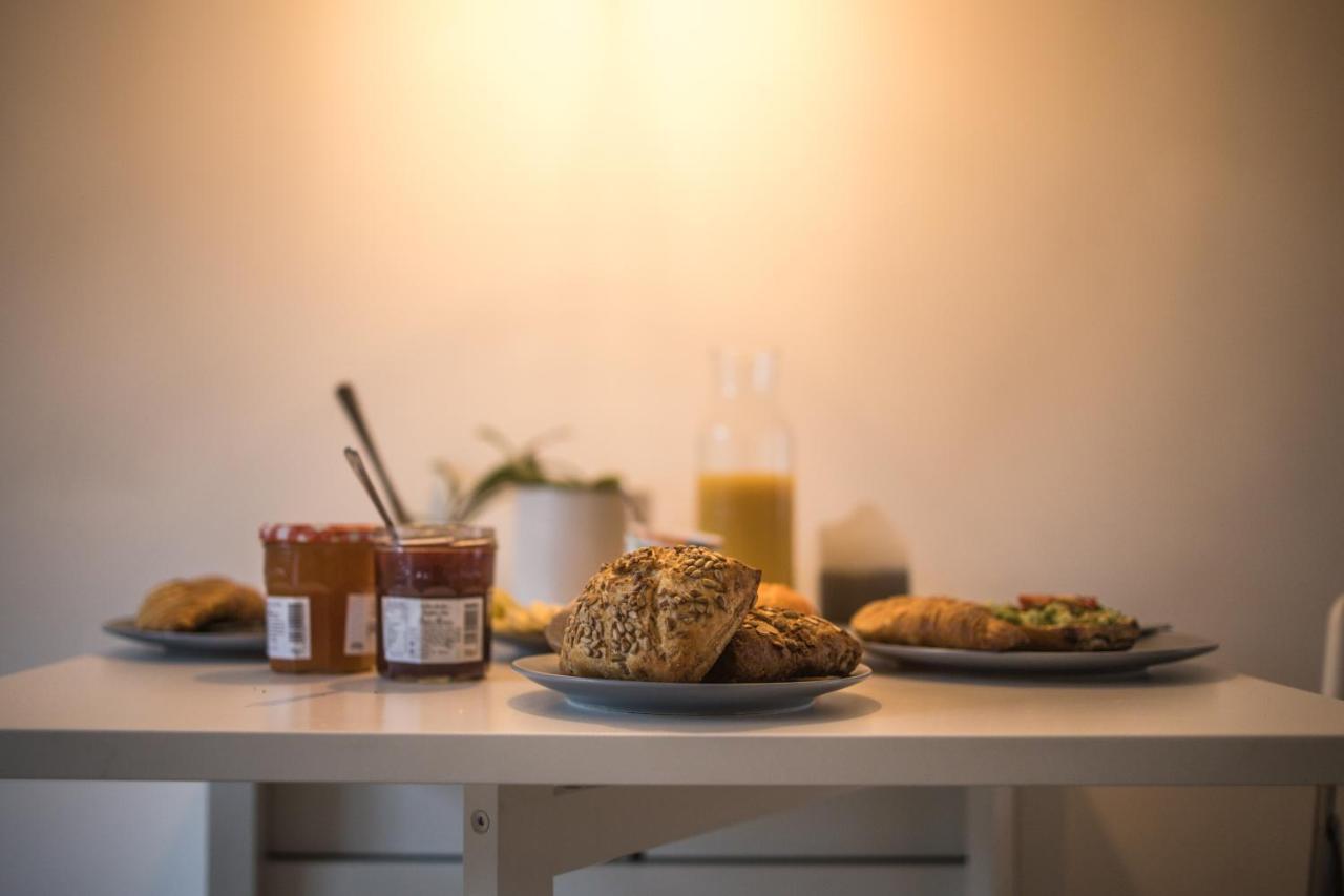 Doppelbett In Heller Wohnung Hamburk Exteriér fotografie